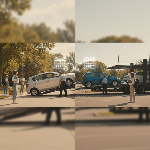 ship car to college campus