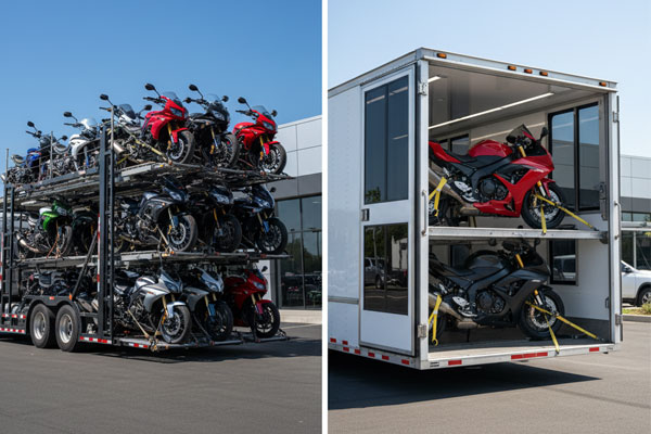 Enclosed & Open Transport Options
