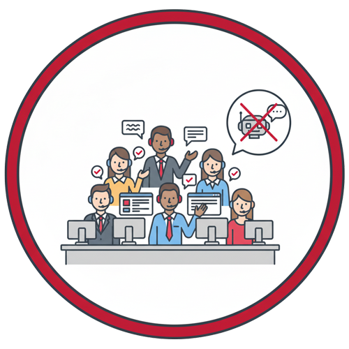 Real customer support - not bots